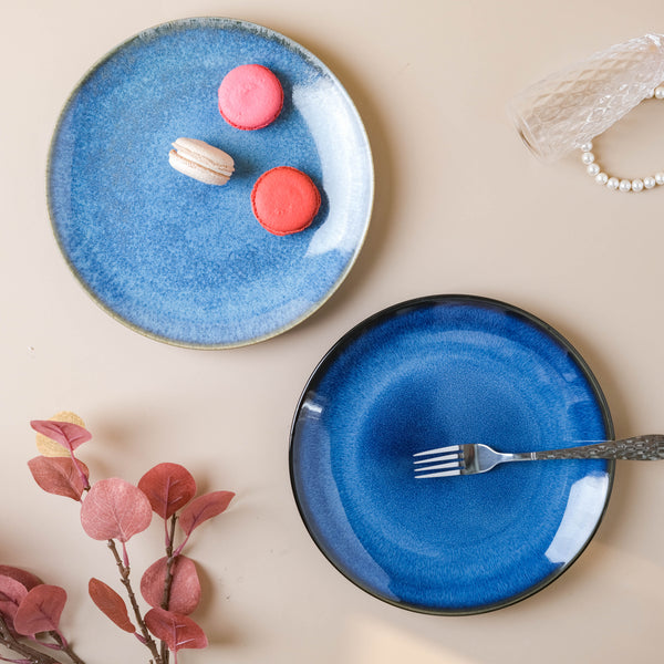 Glossy Blue Dinner Plate