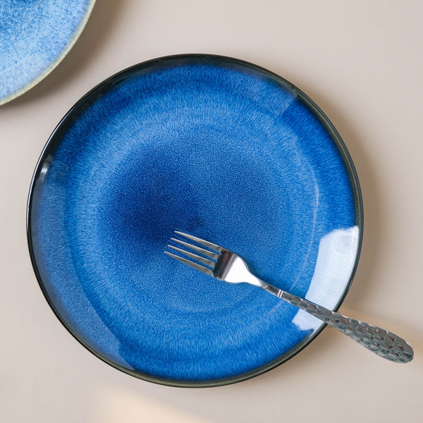 Glossy Blue Dinner Plate