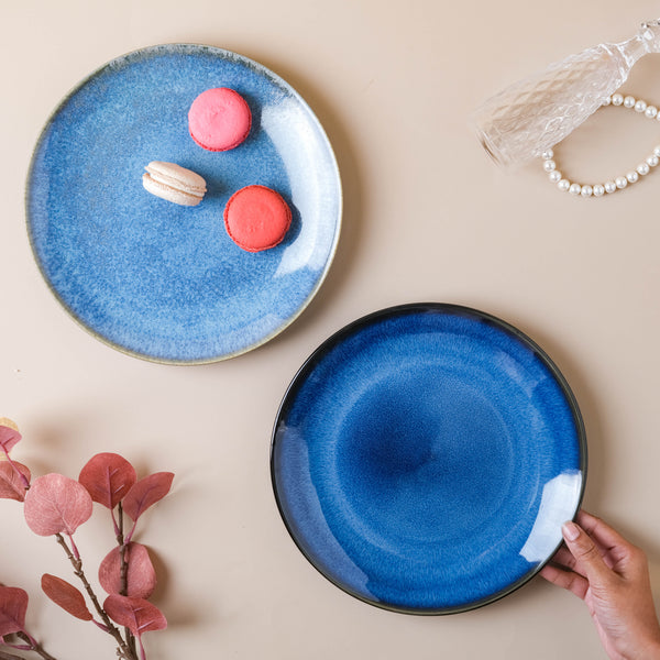 Glossy Blue Dinner Plate