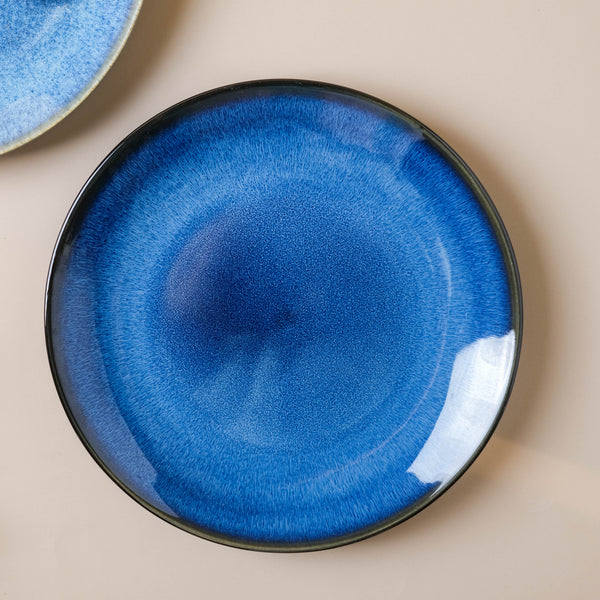 Glossy Blue Dinner Plate