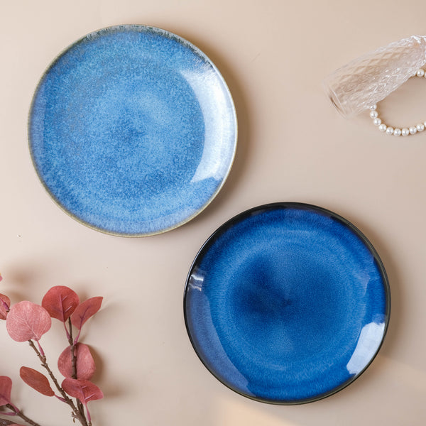 Glossy Blue Dinner Plate