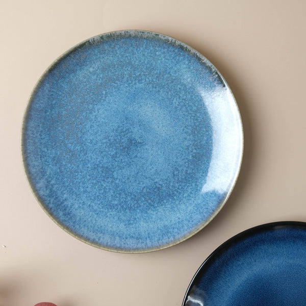 Glossy Blue Dinner Plate