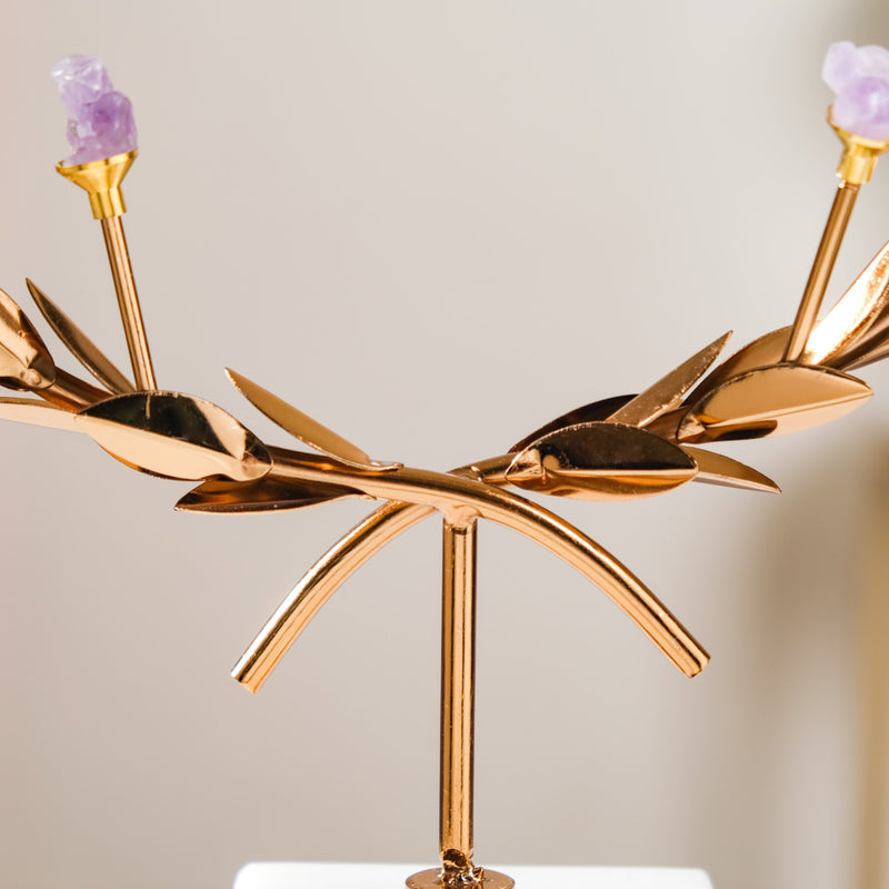 Laurel Wreath Sculpture Showpiece Gold