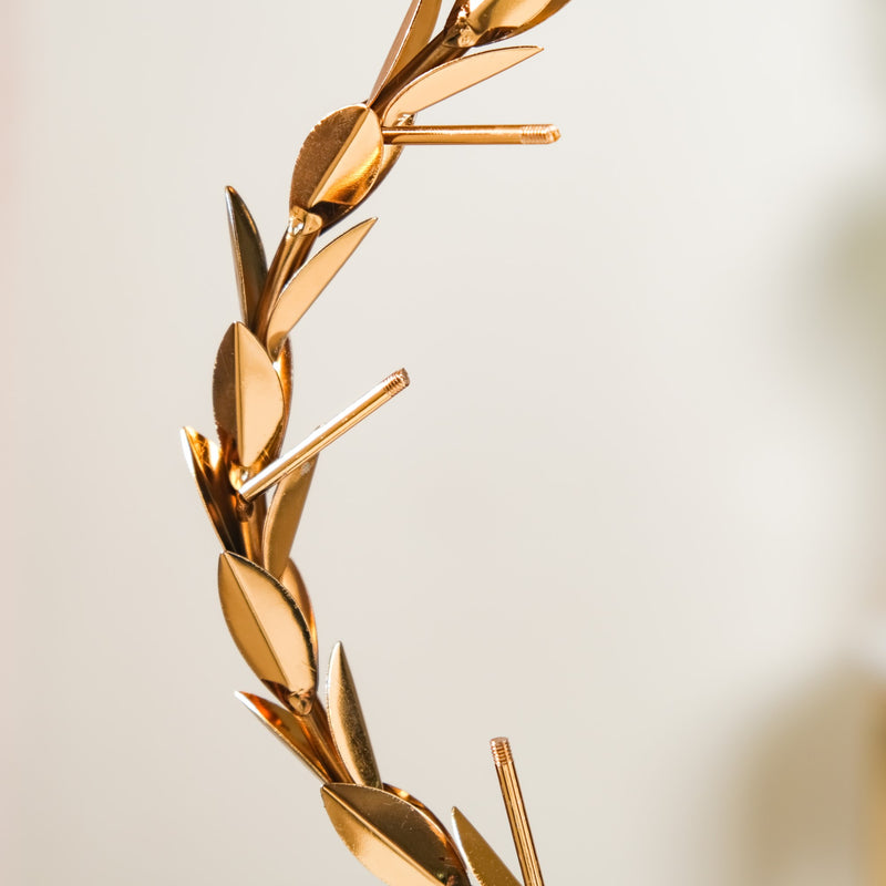 Laurel Wreath Sculpture Showpiece Gold