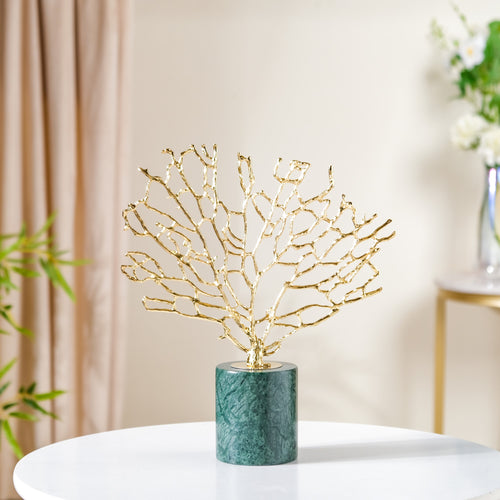 Gold & Marble Tree Decor Showpiece Large