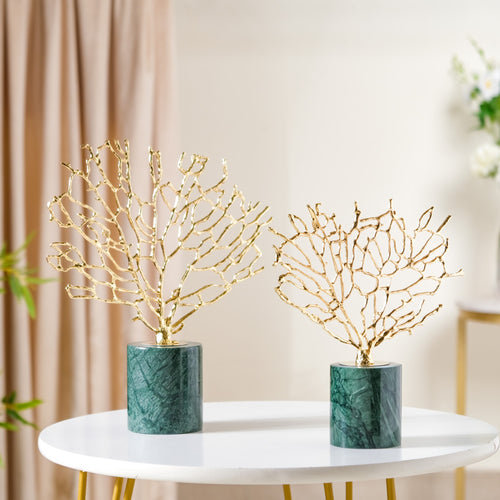 Gold & Marble Tree Decor Showpiece Large