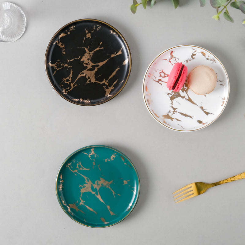 Marble Dessert Plate - Serving plate, small plate, snacks plates | Plates for dining table & home decor