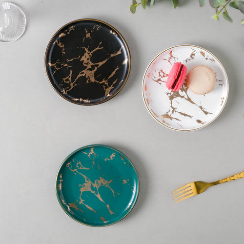 Marble Dessert Plate - Serving plate, small plate, snacks plates | Plates for dining table & home decor