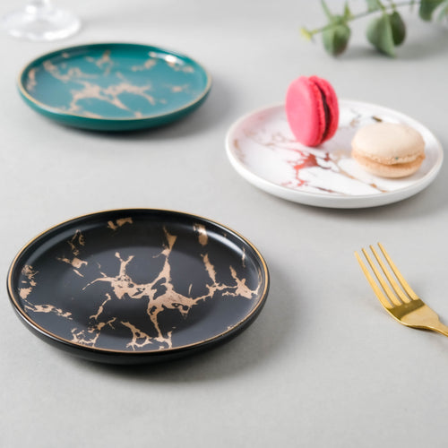 Marble Dessert Plate - Serving plate, small plate, snacks plates | Plates for dining table & home decor