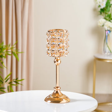 Luxe Crystal Votive Candle Holder Stand Large