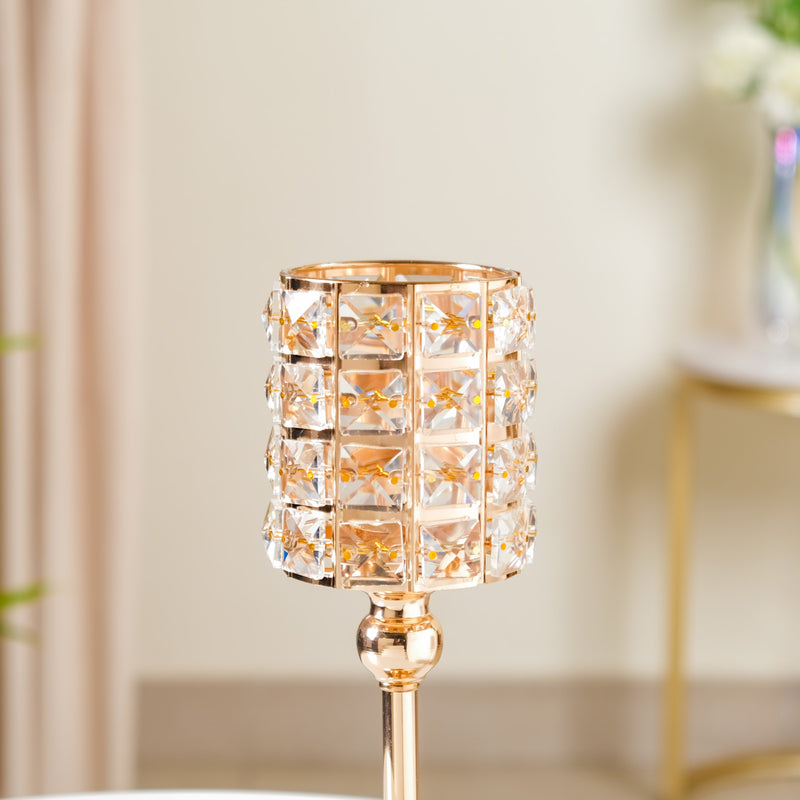 Luxe Crystal Votive Candle Holder Stand Medium