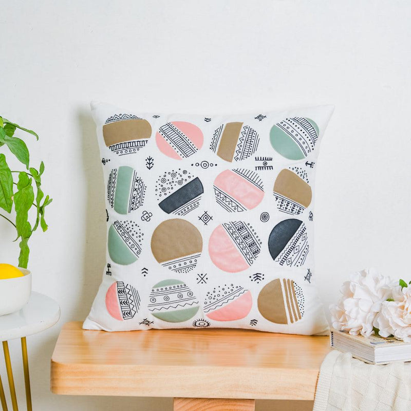 Abstract Circles Cushion Cover 16 inch