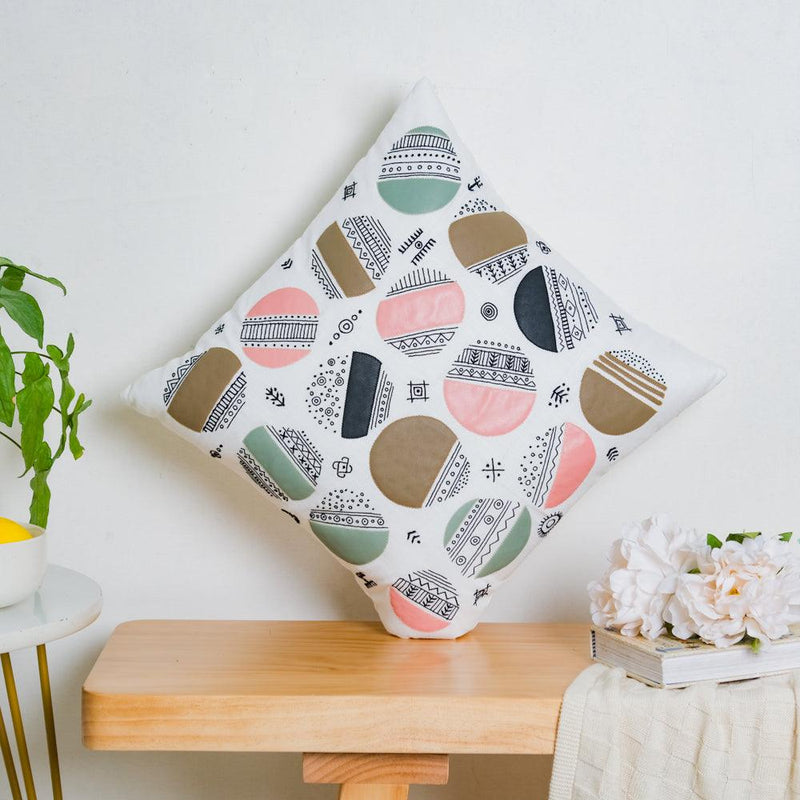 Abstract Circles Cushion Cover 16 inch