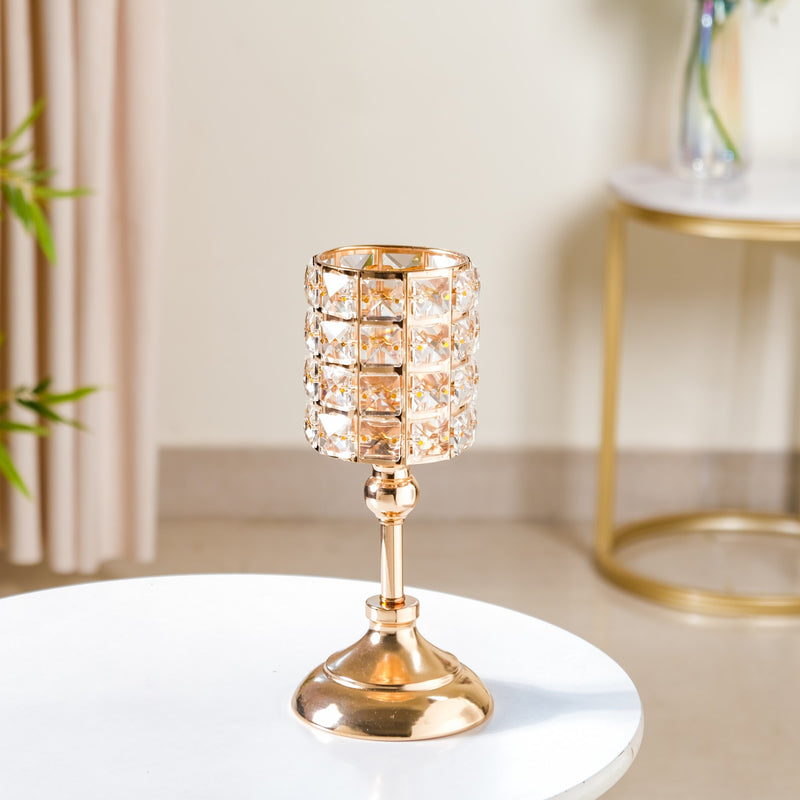 Luxe Crystal Votive Candle Holder Stand Medium
