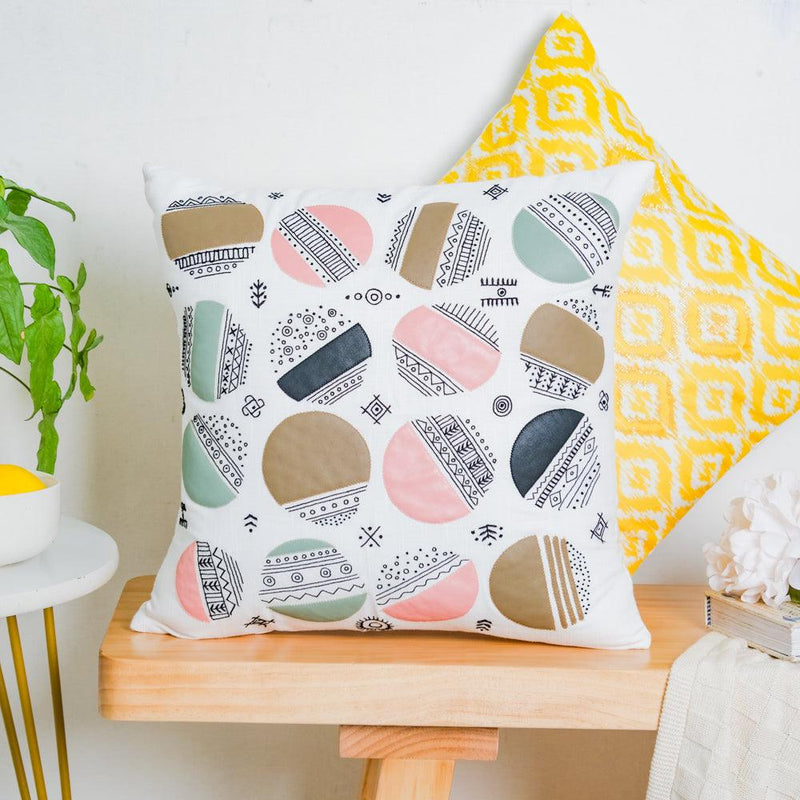 Abstract Circles Cushion Cover 16 inch