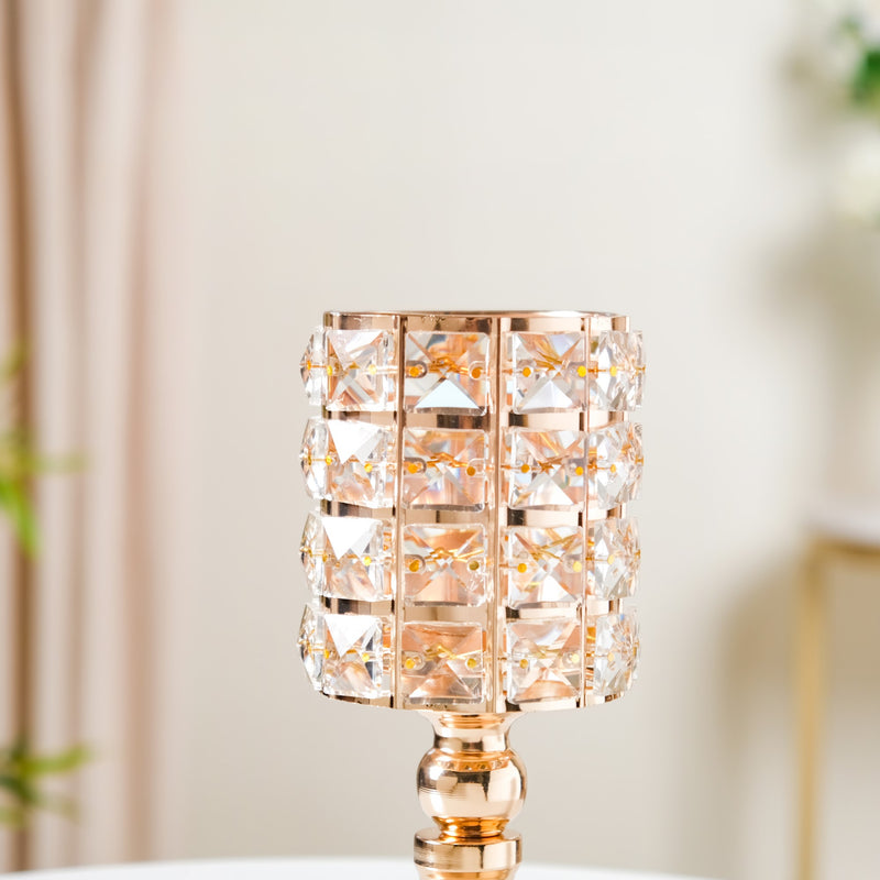 Luxe Crystal Votive Candle Holder Stand Small