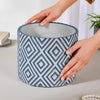 Blue And White Diamond Pot Medium - Indoor planters and flower pots | Home decor items