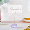 Macaron Table Card Clip Holder Lavender 4.5 Inch