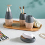 Celestria Black Ceramic Bathroom Set Of 4