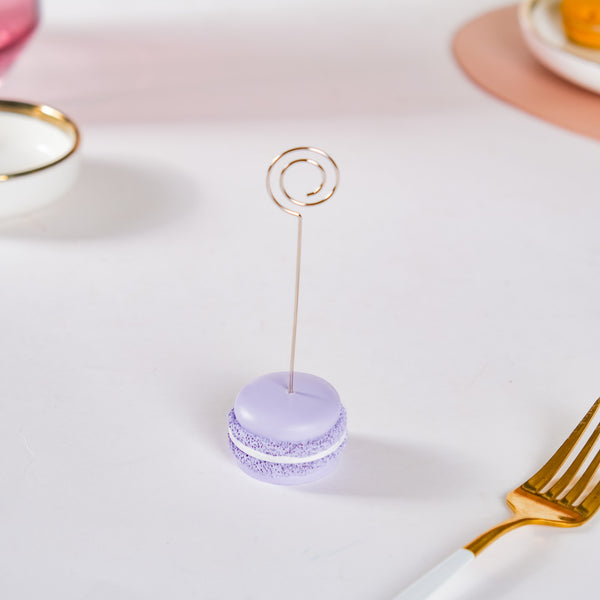 Macaron Table Card Clip Holder Lavender 4.5 Inch