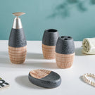 Celestria Black Ceramic Stoneware Bathroom Set Of 4