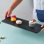 Black Rectangular Platter - Cheese board, serving platter,food platters | Plates for dining & home decor