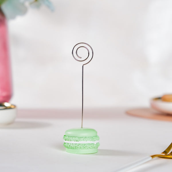 Macaron Table Card Clip Holder Green 4.5 Inch