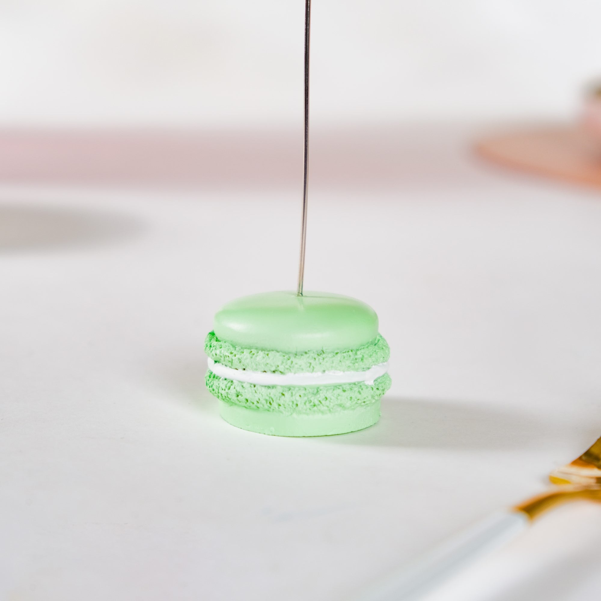 Macaron Table Card Clip Holder Green 4.5 Inch