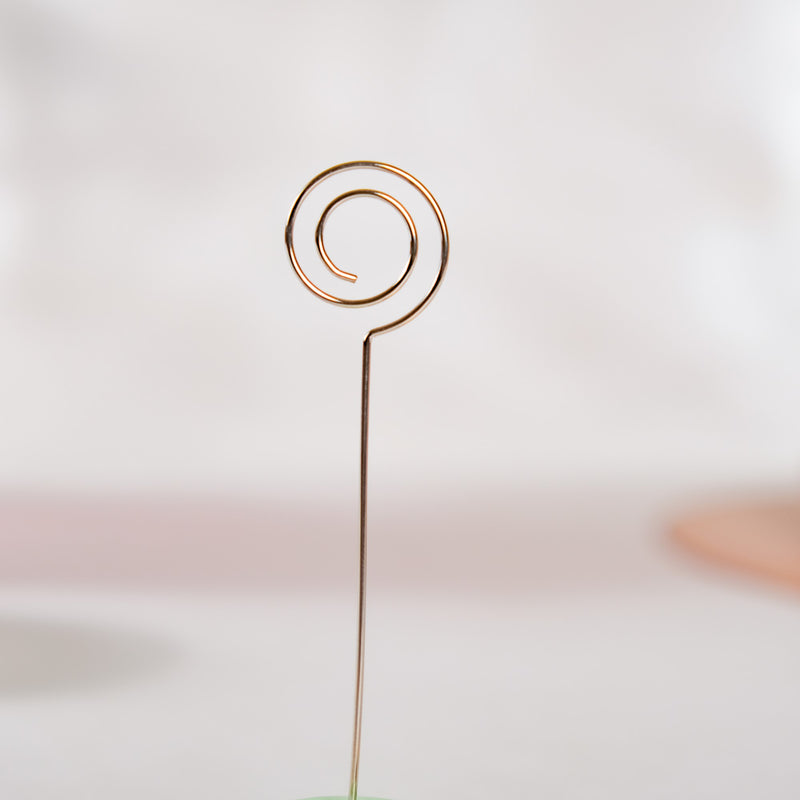 Macaron Table Card Clip Holder Green 4.5 Inch