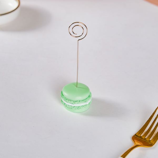 Macaron Table Card Clip Holder Green 4.5 Inch