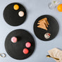 Black Round Cheese Board - Cheese board, serving platter,food platters | Plates for dining & home decor