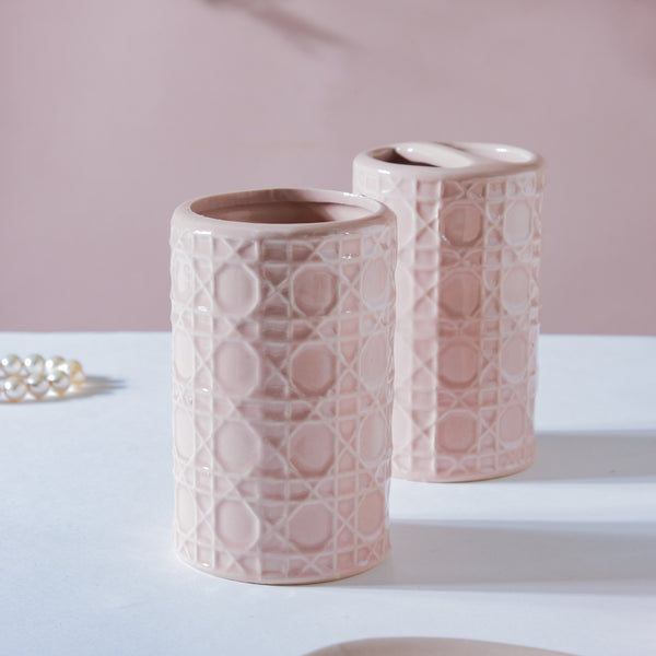 Lilac Luxury Ceramic Bathroom Set Of 4