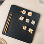 Black Square Charcuterie Board - Cheese board, serving platter,food platters | Plates for dining & home decor