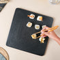 Black Square Charcuterie Board - Cheese board, serving platter,food platters | Plates for dining & home decor