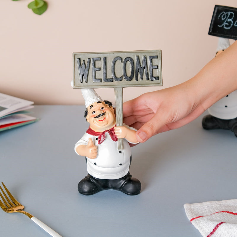 Welcome Chef Decor - Showpiece | Home decor item | Room decoration item