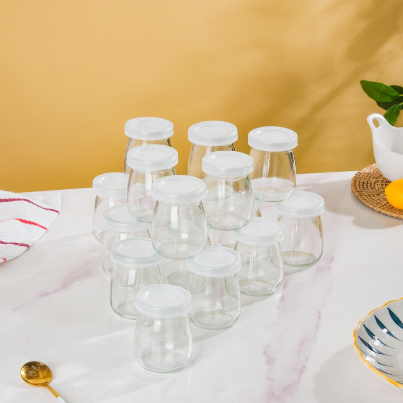 Glass Airtight Container Set Of 16 100ml - Jar