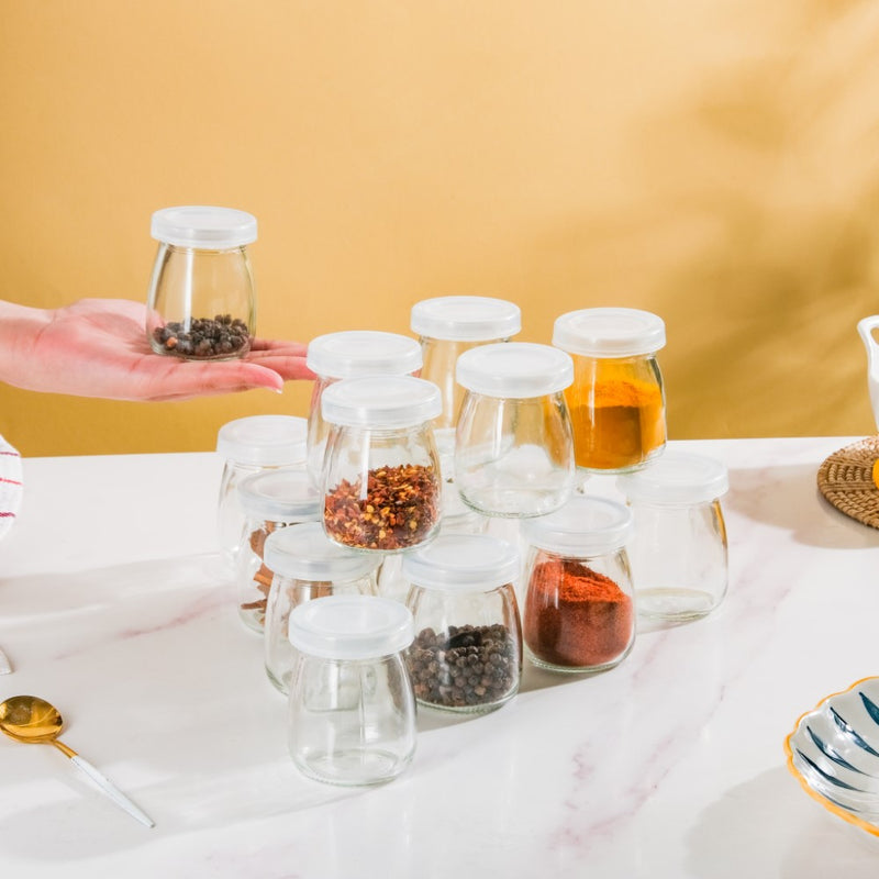 Glass Airtight Container Set Of 16 100ml - Jar