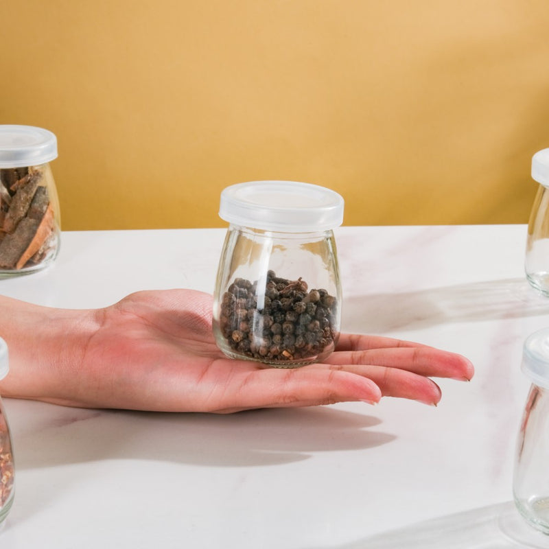 Glass Airtight Container Set Of 16 100ml - Jar