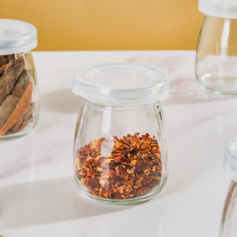 Glass Airtight Container Set Of 16 100ml - Jar