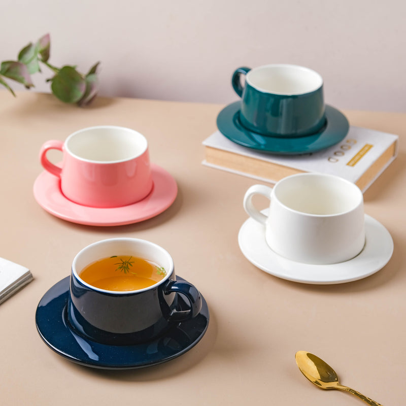 Teacup and Saucer Set- Tea cup, coffee cup, cup for tea | Cups and Mugs for Office Table & Home Decoration