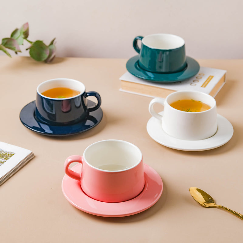 Teacup and Saucer Set- Tea cup, coffee cup, cup for tea | Cups and Mugs for Office Table & Home Decoration