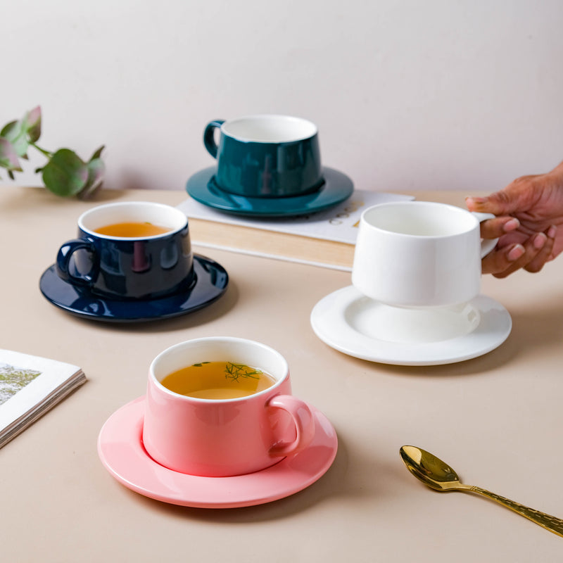 Teacup and Saucer Set- Tea cup, coffee cup, cup for tea | Cups and Mugs for Office Table & Home Decoration