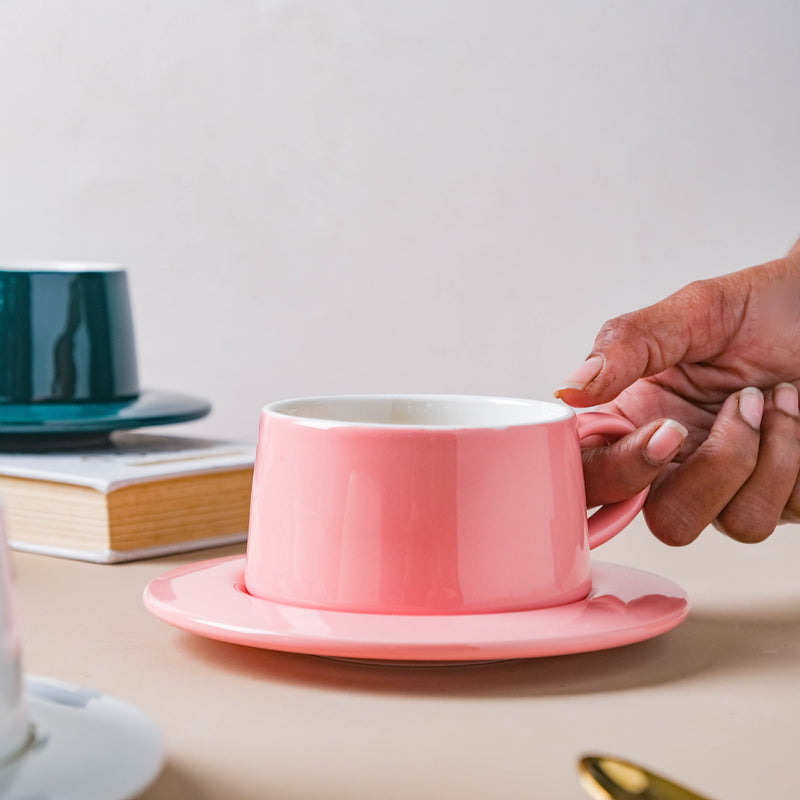 Teacup and Saucer Set- Tea cup, coffee cup, cup for tea | Cups and Mugs for Office Table & Home Decoration