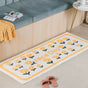 Yellow White Runner Rug Small