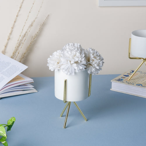 Ceramic Plant Pot Stand - Medium - Indoor planters and flower pots | Home decor items