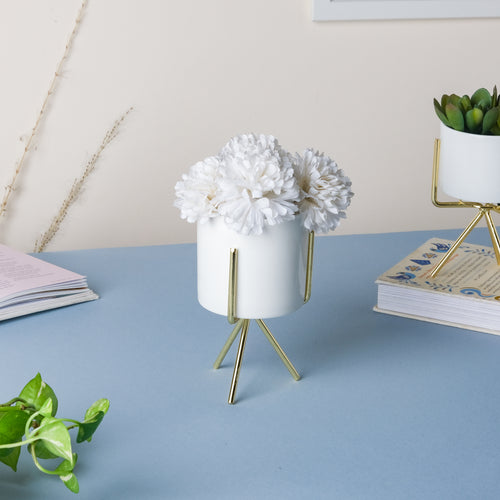 Ceramic Plant Pot Stand - Medium - Indoor planters and flower pots | Home decor items