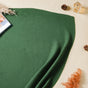 Pleated Heat Pressed Scarf Green