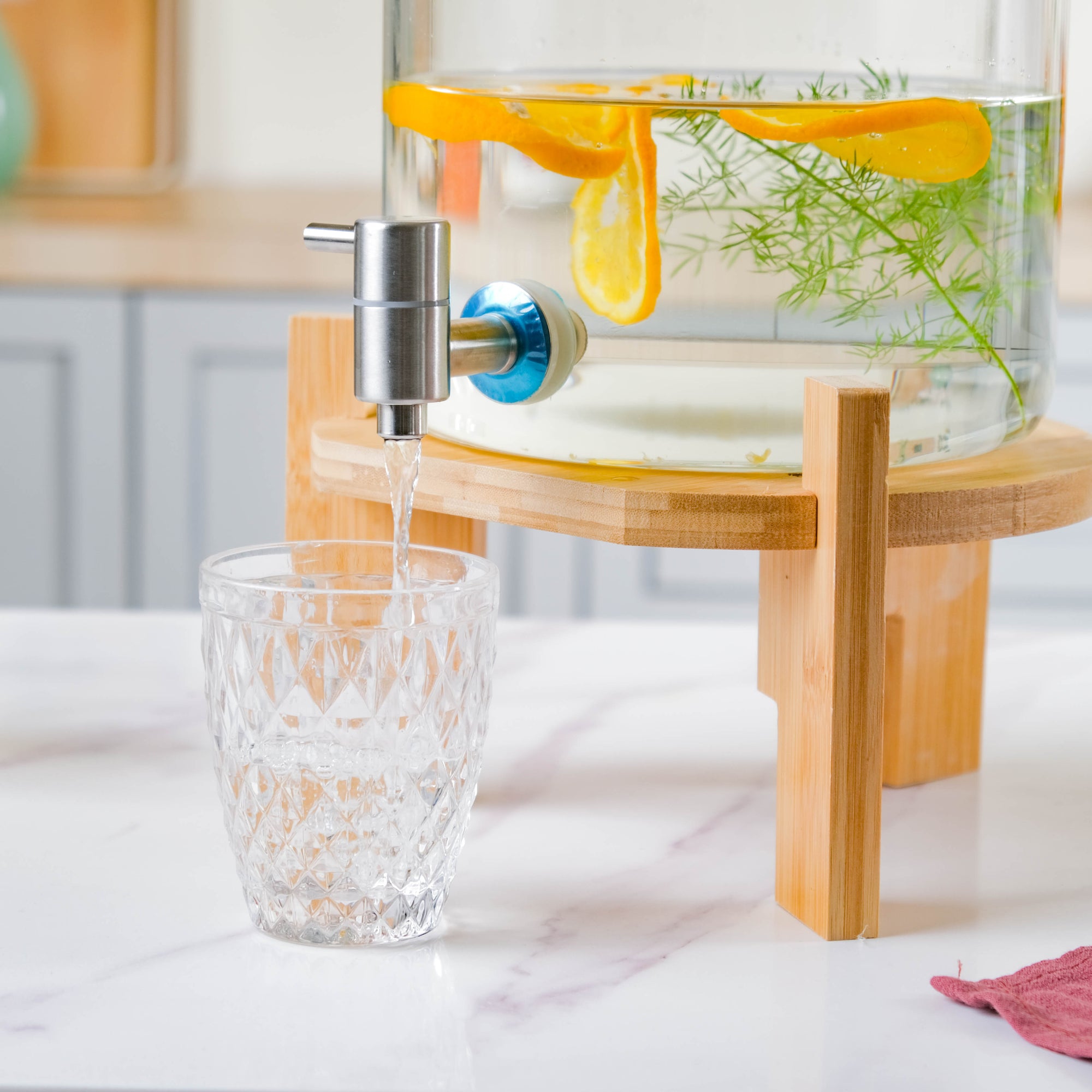 Glass Drink Dispenser Jar