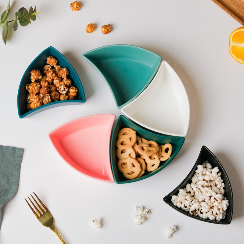 Dry Fruit Bowl Black 200 ml - Bowl,ceramic bowl, snack bowls, curry bowl, popcorn bowls | Bowls for dining table & home decor