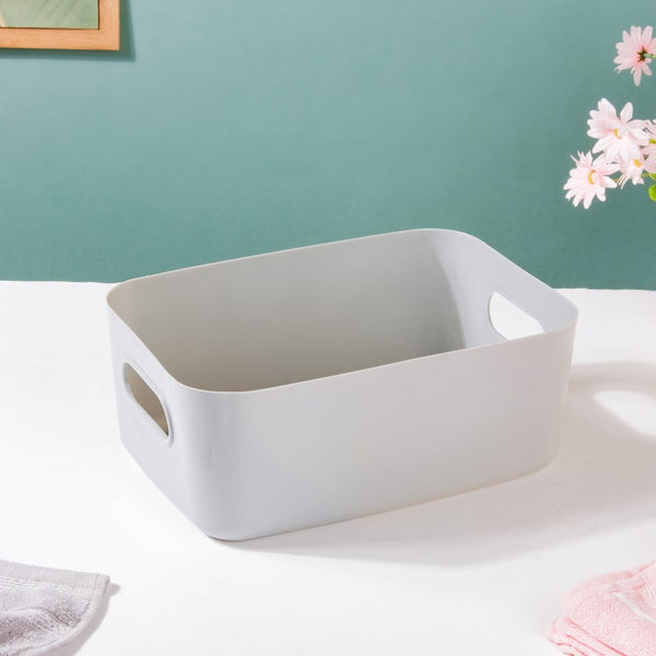 Multipurpose Storage Basket Grey Set Of 2 11 Inch - Basket | Organizer | Kitchen basket | Storage basket